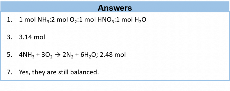 Chapter 6 - Quantities in Chemical Reactions - Chemistry