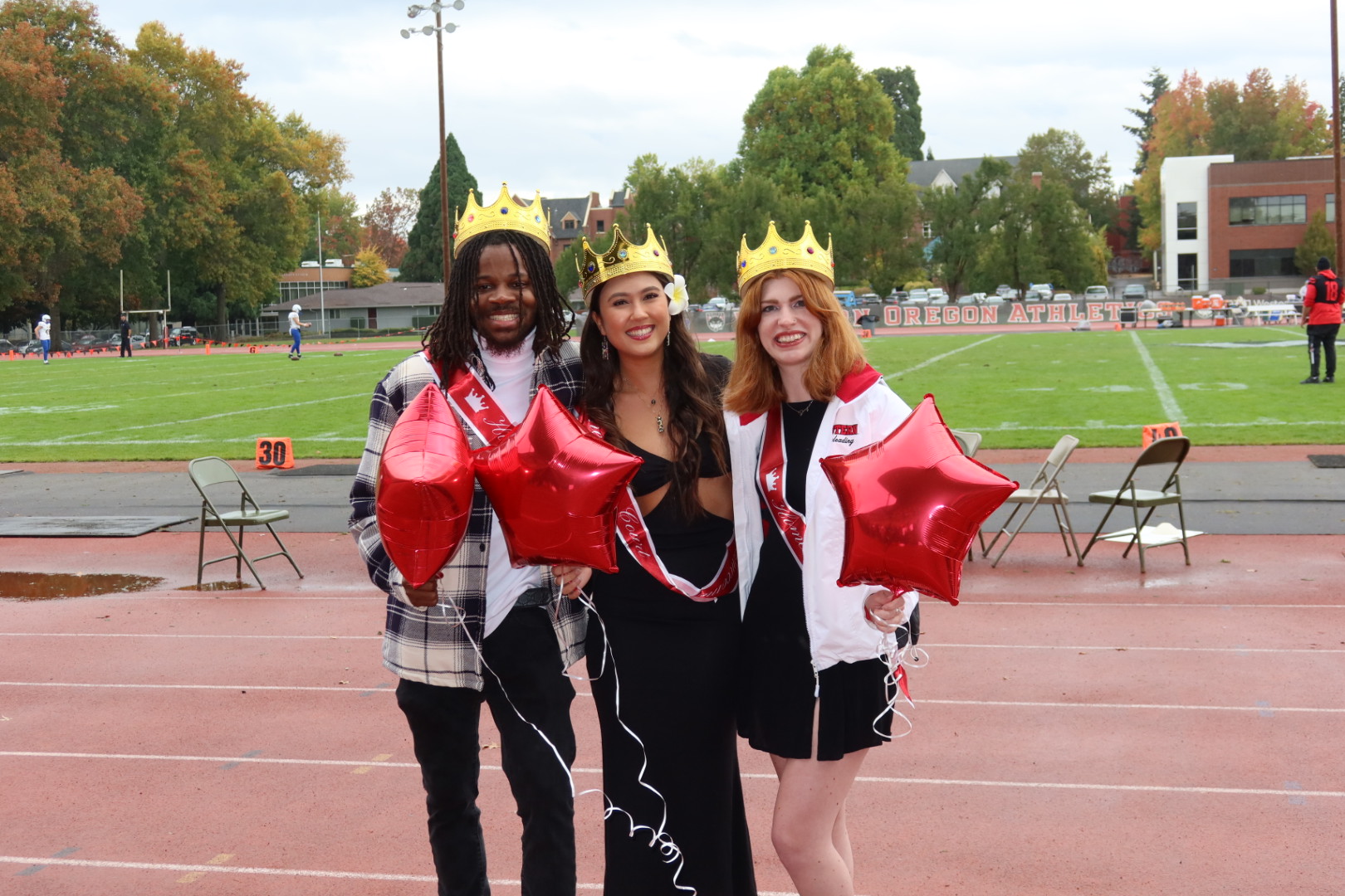 homecoming_2024_royalty The three students voted Wolf Royalty for the 2024 Homecoming game