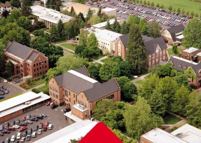 Ariel view of campus