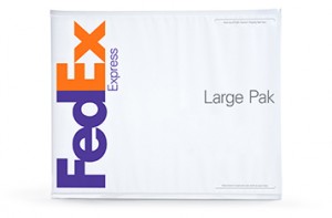 FedEx Express Large Pak made from polyethylene