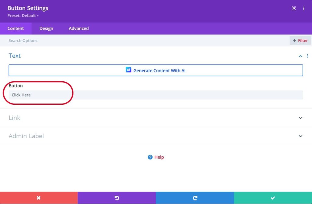 Adding a Button – Marketing & Communication