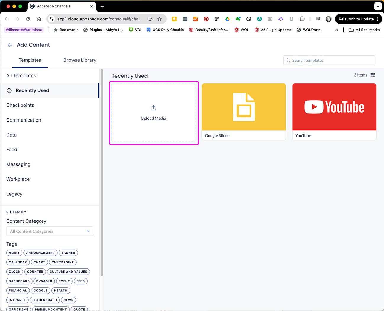 AppSpace screenshot of folder with Images