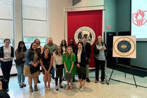 Group of people at a ceremony