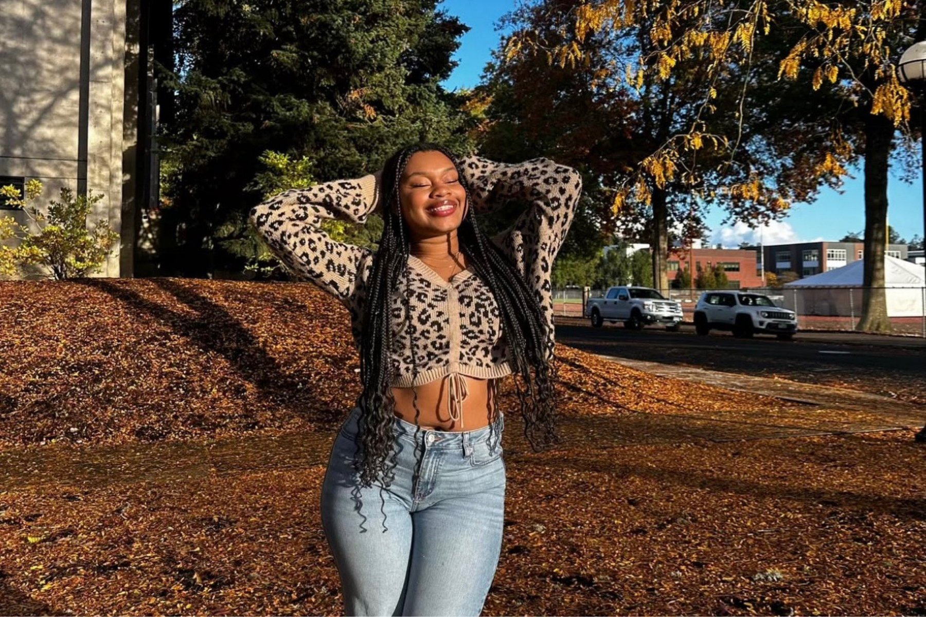 Jordyn T - WOU Crew, DWPA woman smiling in the outdoors