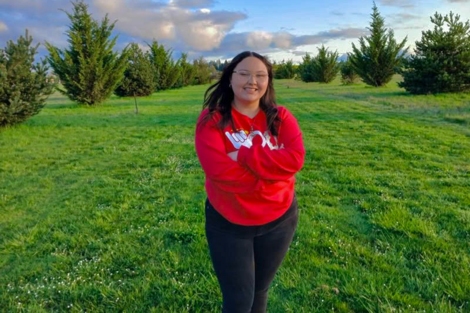 Kepa - WOU Crew woman smiling in the outdoors