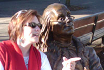 woman smiling in the outdoors