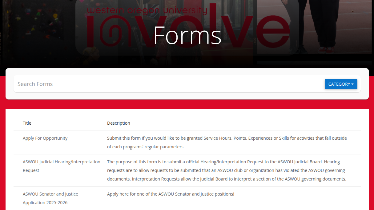 Forms Page Example