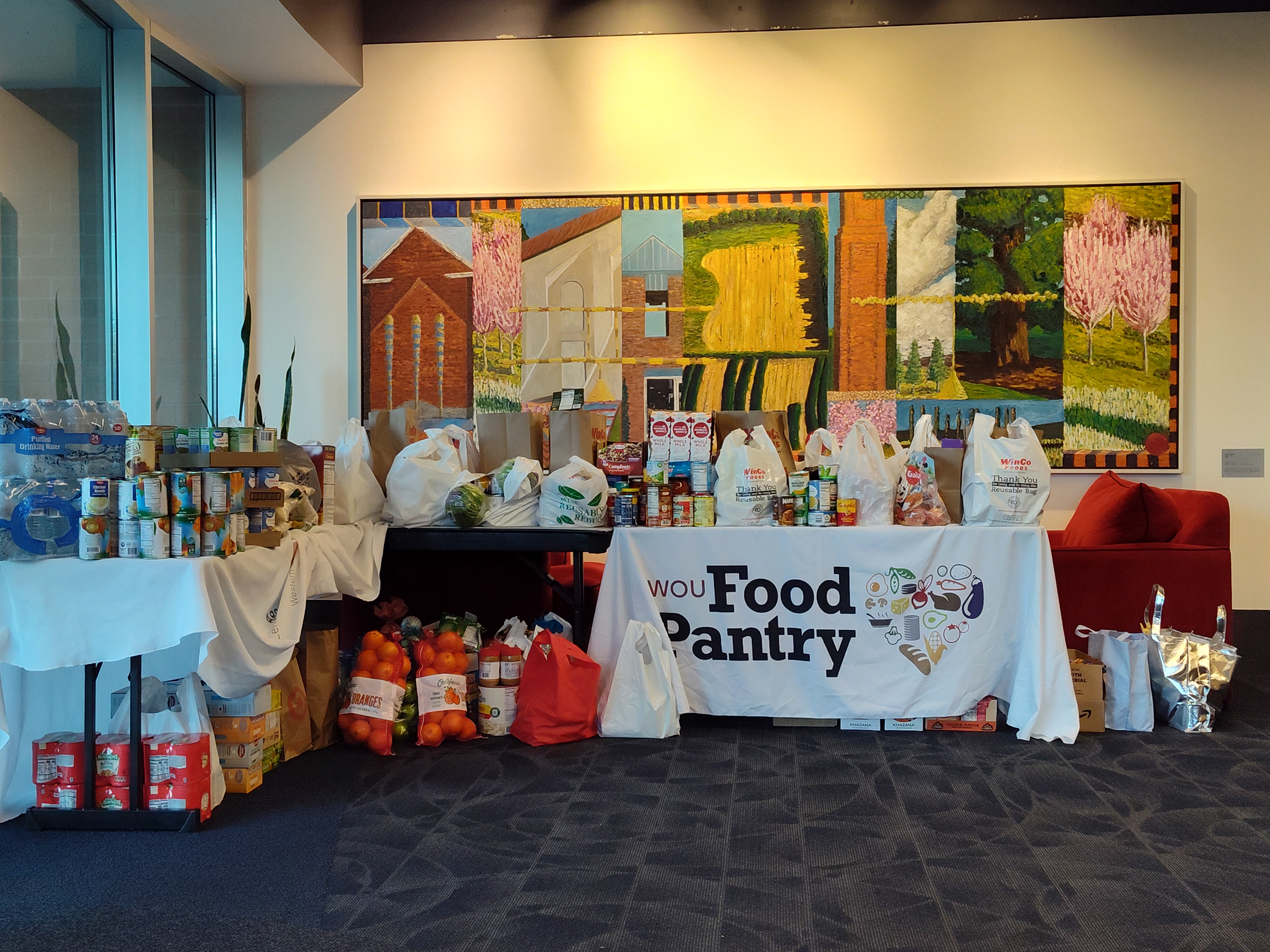All food donations from the event.
