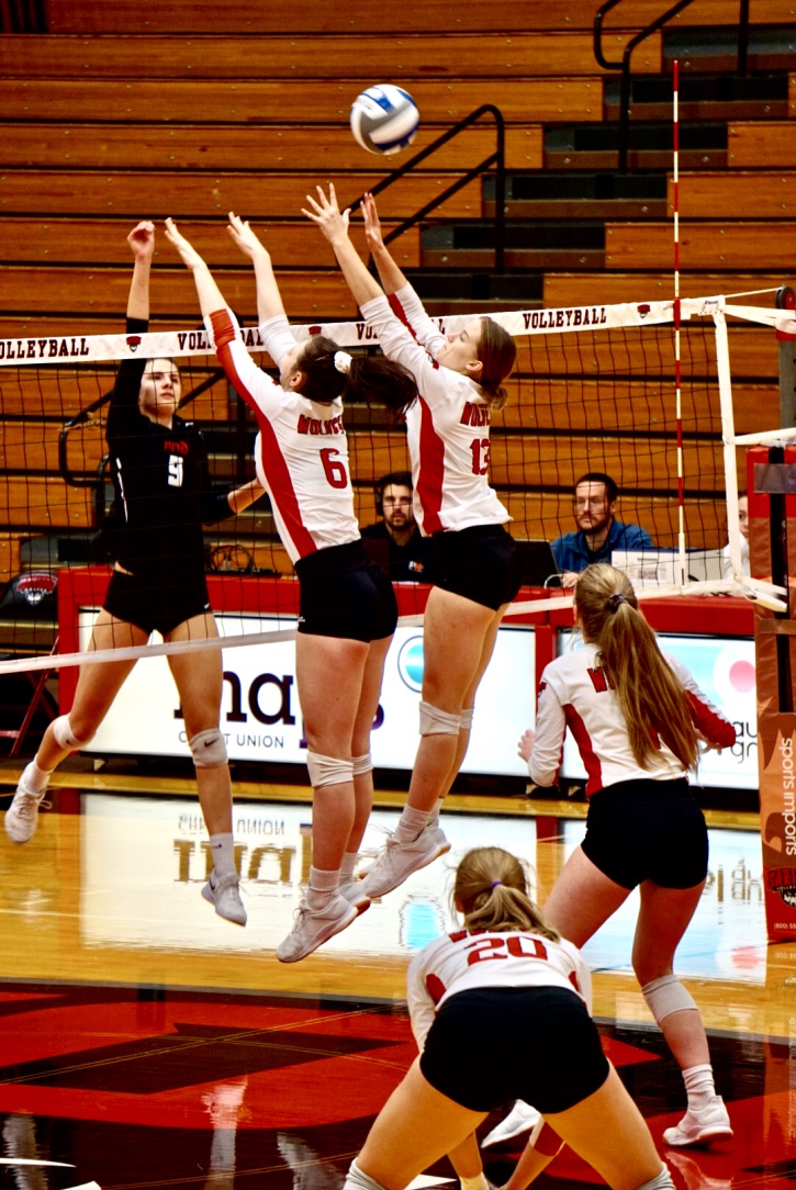 Salt and pepper battle leads to Wolves’ Volleyball loss