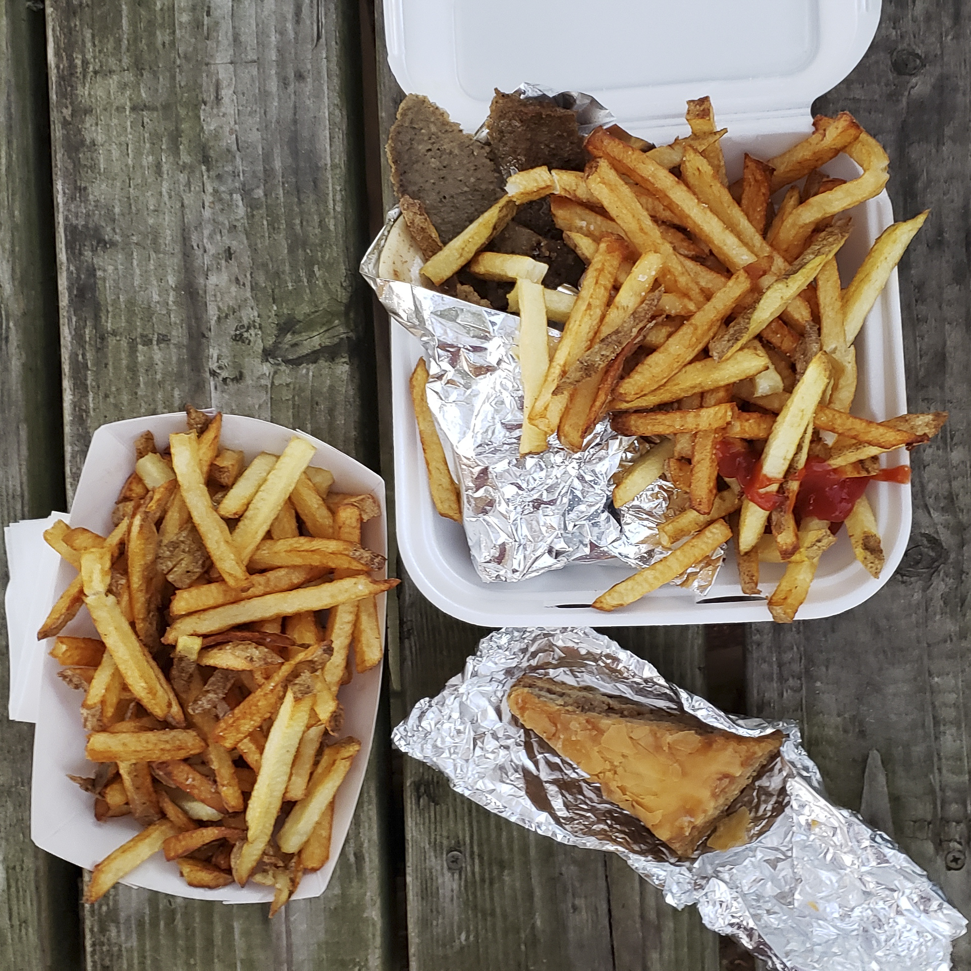 Catch a bite to eat at Greece Lightning Express