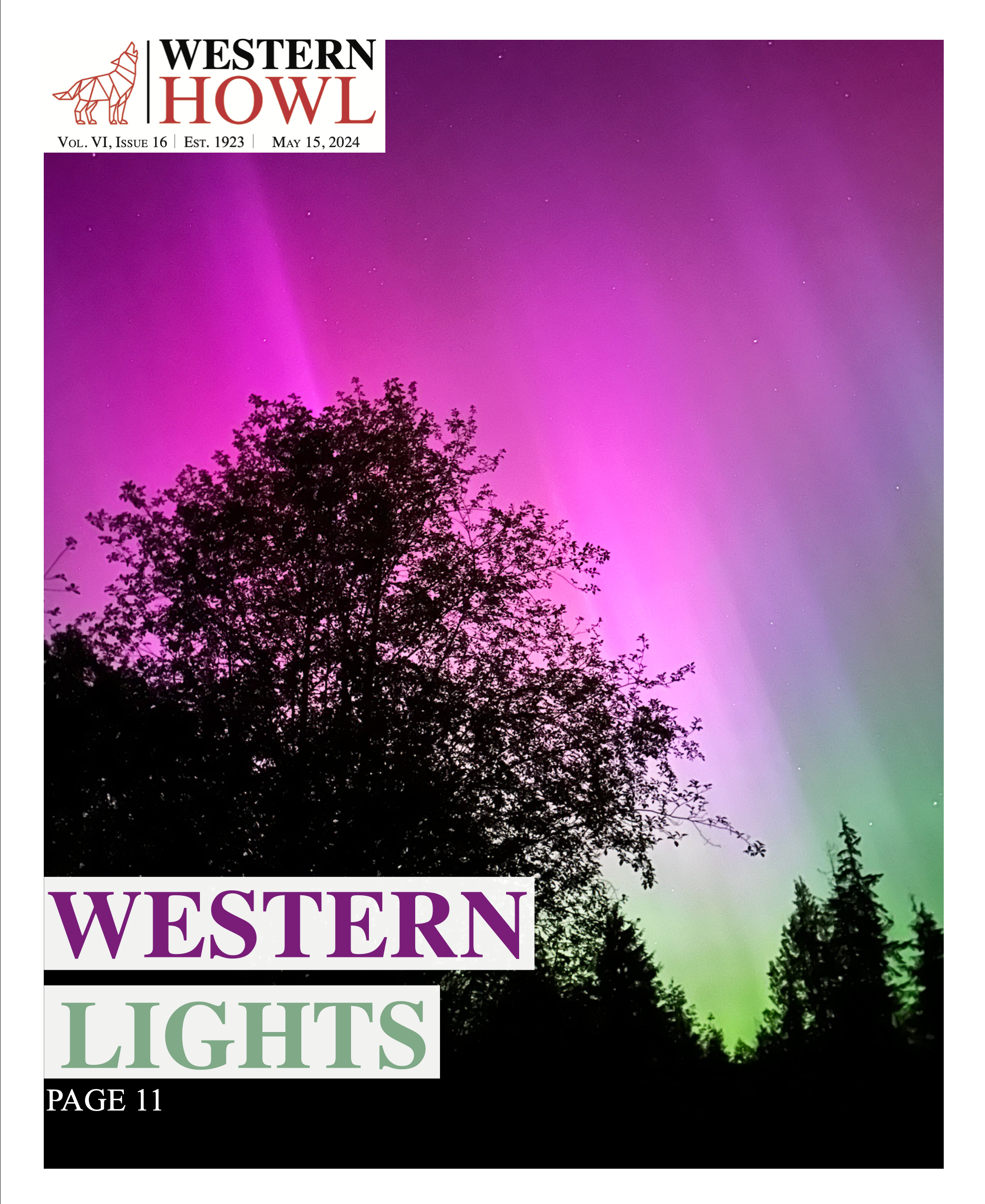 Western Howl Vol. VI, Issue 16 - May 15, 2024