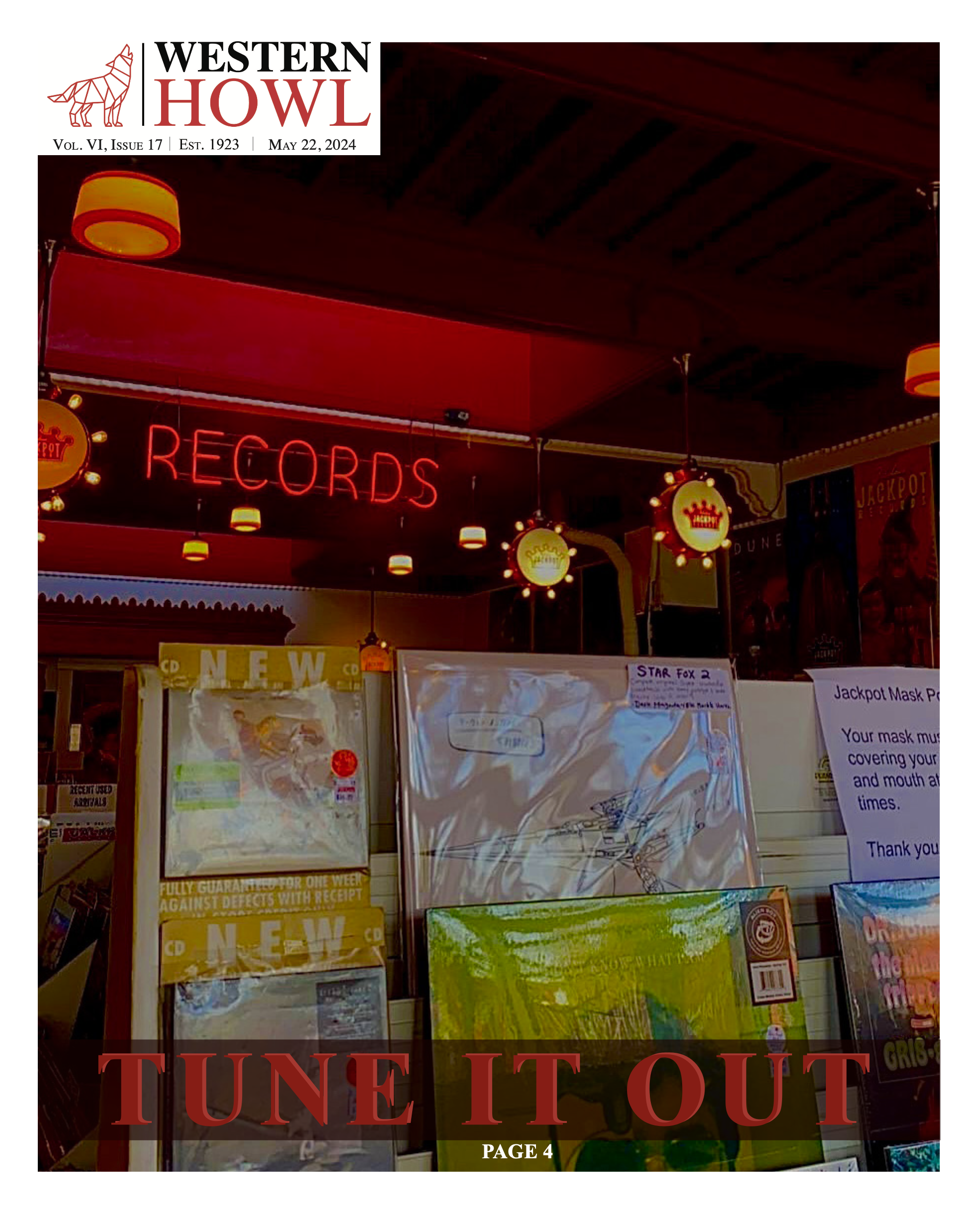 Western Howl Vol. VI, Issue 17 - May 22, 2024