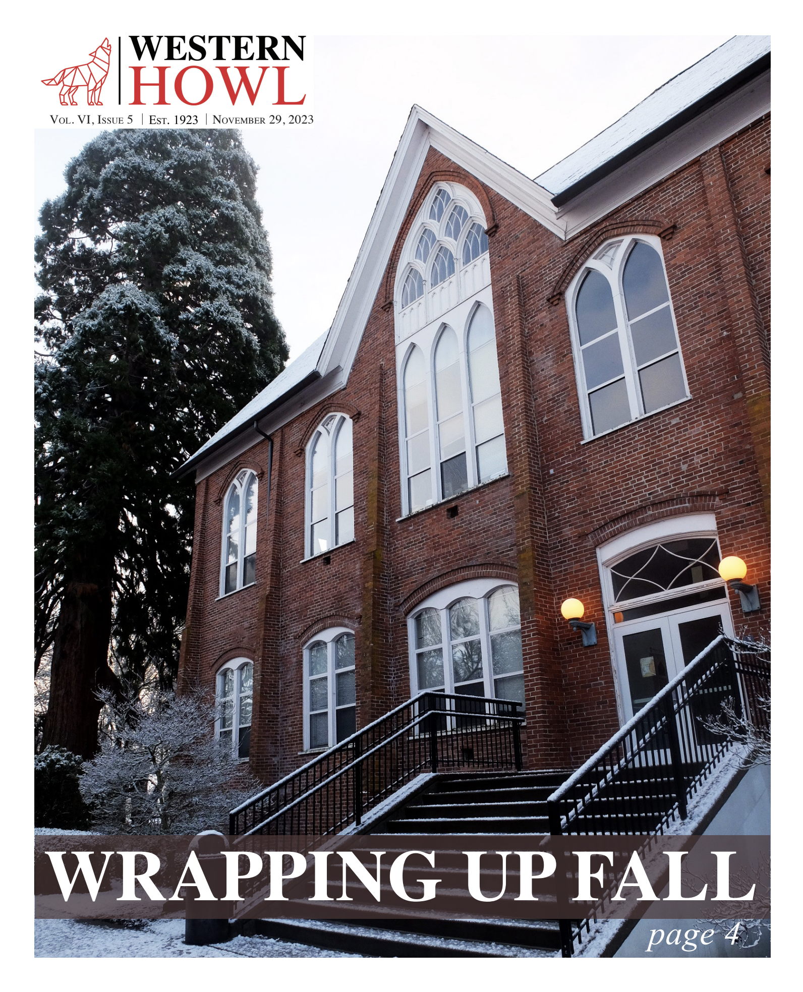 Western Howl Vol. VI, Issue 5 - November 29, 2023