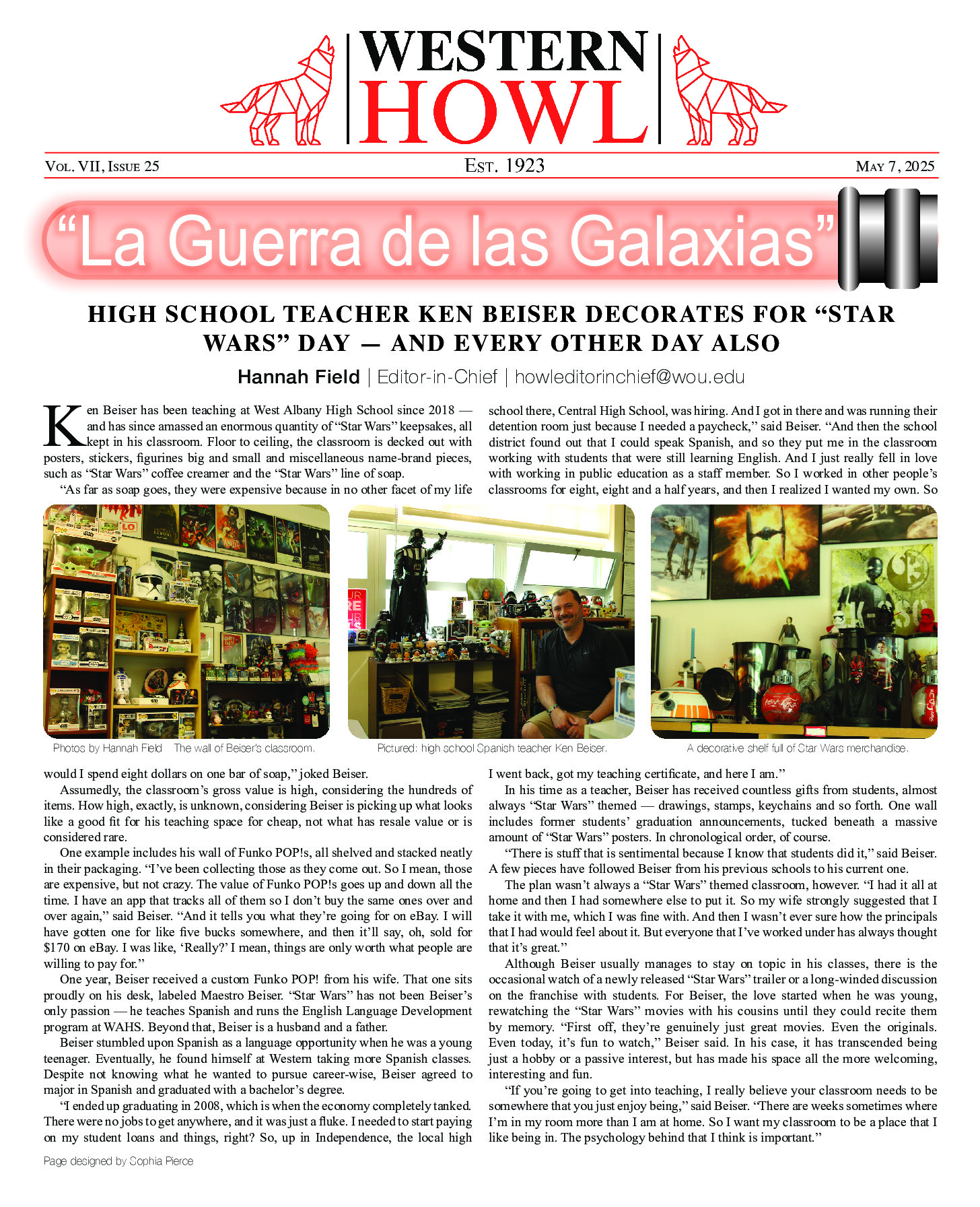 Western Howl Vol. VII, Issue 25 - May 7, 2025