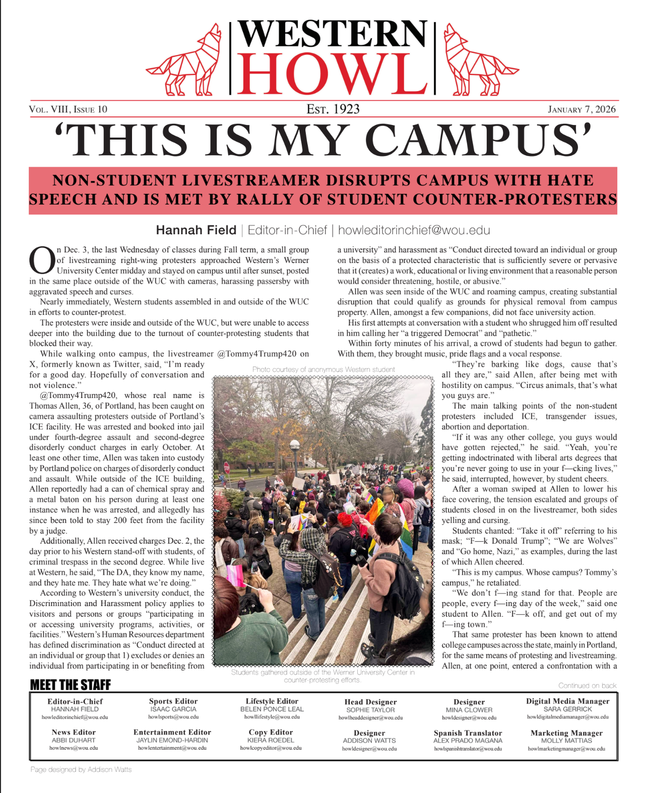 Western Howl Vol. VII, Issue 29 - June 4, 2025