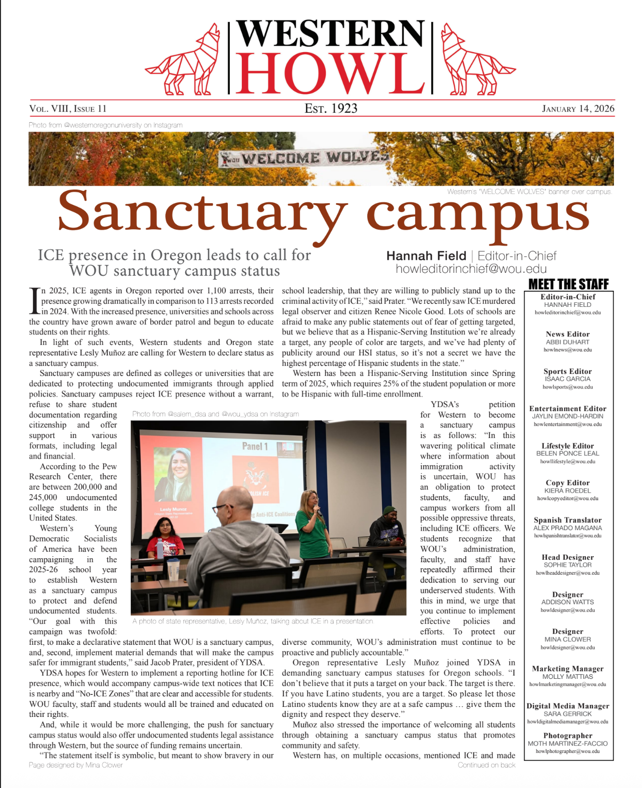 Western Howl Vol. VII, Issue 29 - June 4, 2025