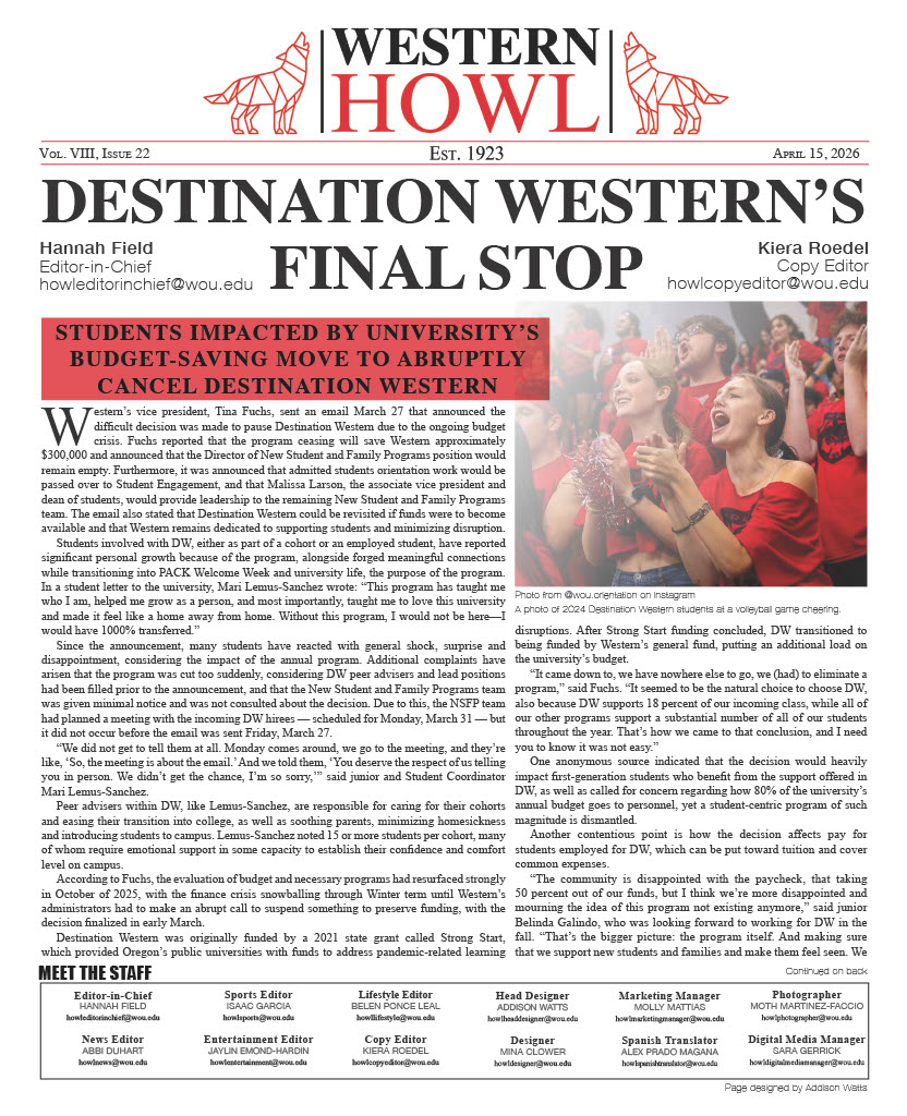 Western Howl Vol. VII, Issue 29 - June 4, 2025