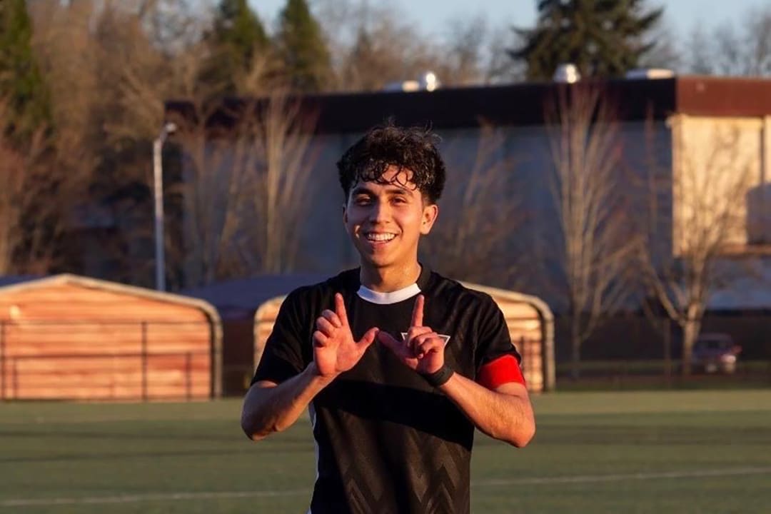 Yair Gomez Romero on McArthur Field, Western Oregon University